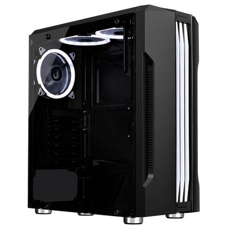 Gabinete Gamer Rise Mode Z1 Glass, RGB, Lateral em Vidro Fumê, Preto - RM-Z01-01-FB Menor preço em Gabinete Gamer Rise Mode Z1 Glass, RGB, Lateral em Vidro Fumê, Preto - RM-Z01-01-FB