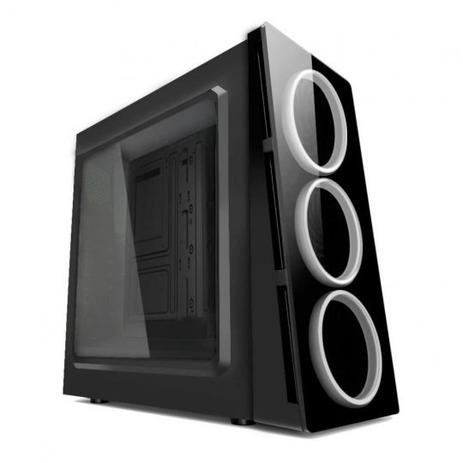 Gabinete Gamer Triple Cooler Com Led Branco Htx906f06s - Pixxo é boa?