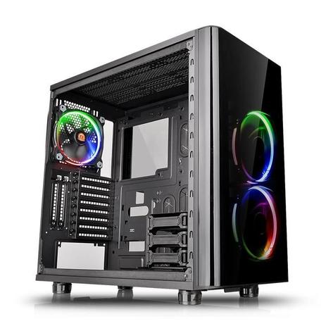Gabinete Gamer TT View 31 RGB BLACK WIN Tempered GLASS X 2 CA-1H8-00M1WN-01 - Thermaltake Menor preço em Gabinete Gamer TT View 31 RGB BLACK WIN Tempered GLASS X 2 CA-1H8-00M1WN-01 - Thermaltake