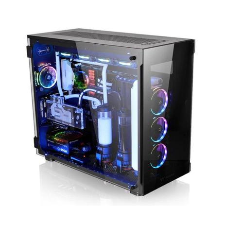 Gabinete Gamer TT View 91 TG RGB BK/TEMP. GLASS3/WIN/SGCC CA-1I9-00F1WN-00 - Thermaltake Menor preço em Gabinete Gamer TT View 91 TG RGB BK/TEMP. GLASS3/WIN/SGCC CA-1I9-00F1WN-00 - Thermaltake