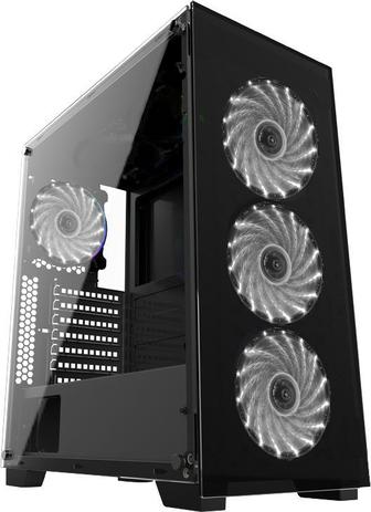 GABINETE GAMER VIDRO ATX 01144 COM 4 COOLERs - Xway Menor preço em GABINETE GAMER VIDRO ATX 01144 COM 4 COOLERs - Xway