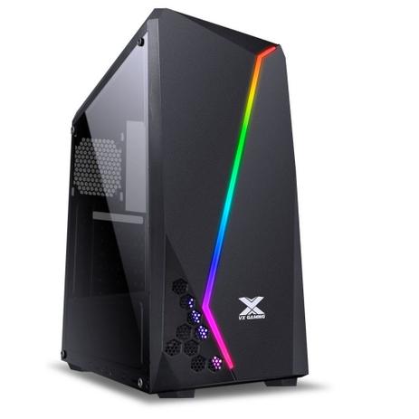 Gabinete Gamer Vinik VX Gaming Lynx RGB Mid Tower ATX Preto Menor preço em Gabinete Gamer Vinik VX Gaming Lynx RGB Mid Tower ATX Preto