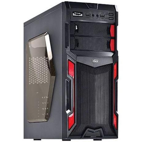 Gabinete Gamer VX Typhoon Vermelho Vinik Menor preço em Gabinete Gamer VX Typhoon Vermelho Vinik