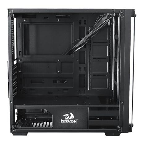 Gabinete gamer wheeljack gc-606bk vidro temperado redragon Menor preço em Gabinete gamer wheeljack gc-606bk vidro temperado redragon