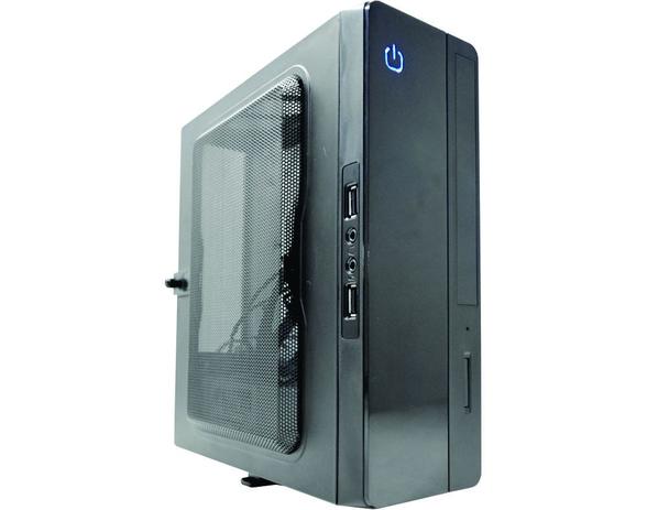 Gabinete K-mex Mini ITX GI-10S1 Preto 2xUsb 2.0 C/fonte Interna PF-130W C/Cabo Menor preço em Gabinete K-mex Mini ITX GI-10S1 Preto 2xUsb 2.0 C/fonte Interna PF-130W C/Cabo