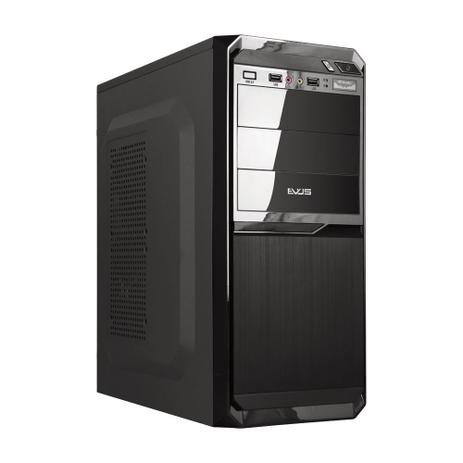 Gabinete Micro ATX EVUS G3-11P 3 Baias com Fonte Preto Menor preço em Gabinete Micro ATX EVUS G3-11P 3 Baias com Fonte Preto