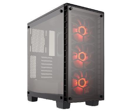 Gabinete Mid Tower Gaming Crystal 460x Rgb Mini-Itx Microatx Atx Cc-9011101-Ww - Corsair Menor preço em Gabinete Mid Tower Gaming Crystal 460x Rgb Mini-Itx Microatx Atx Cc-9011101-Ww - Corsair