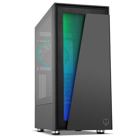 Gabinete NOX HUMMER BLASTER, Mid Tower, ARGB, 1x Cooler Fan, Lateral em Vidro Temperado, Preto - NXHUMMERBLASTER Menor preço em Gabinete NOX HUMMER BLASTER, Mid Tower, ARGB, 1x Cooler Fan, Lateral em Vidro Temperado, Preto - NXHUMMERBLASTER