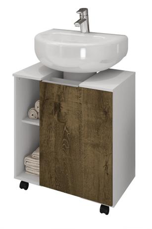 Gabinete para Banheiro Pequin Bco/Mdr - Moveis Bechara - Móveis bechara é ruim? Gabinete para Banheiro Pequin Bco/Mdr - Moveis Bechara - Móveis bechara é boa?