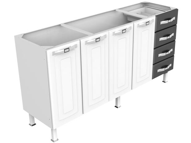 Gabinete para Cozinha 4 Portas 4 Gavetas - Colormaq Lux