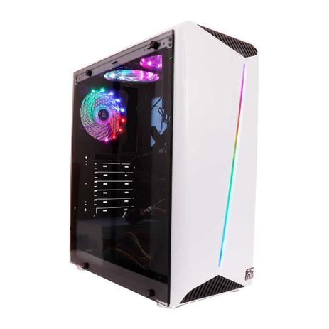 Gabinete Pc Gamer Tipo Atx Usb Led Rgb Shelter Gh200 Branco - Oex Menor preço em Gabinete Pc Gamer Tipo Atx Usb Led Rgb Shelter Gh200 Branco - Oex