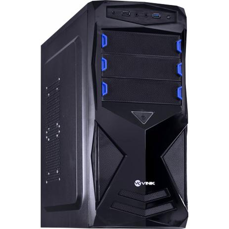 Gabinete PC Gamer VX Gaming Storm V2 3 Baias Vinik 25343 Preto/Azul Menor preço em Gabinete PC Gamer VX Gaming Storm V2 3 Baias Vinik 25343 Preto/Azul