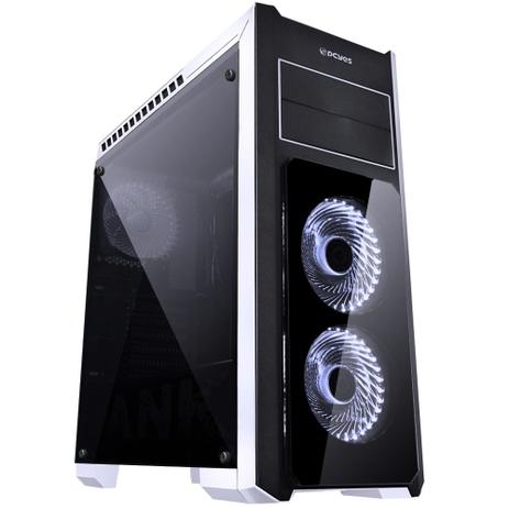 Gabinete pcyes! tank preto/branco lateral vidro, tanbpbco3fcvt Menor preço em Gabinete pcyes! tank preto/branco lateral vidro, tanbpbco3fcvt