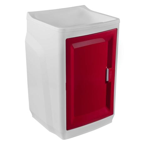Gabinete Plástico com Tanque 15L 1 Porta GTQ0 Branco/Bordô Astra Branco Menor preço em Gabinete Plástico com Tanque 15L 1 Porta GTQ0 Branco/Bordô Astra Branco