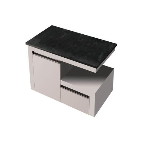 Gabinete Suspenso para Banheiro em Mdf Safira 70cm Branco - Gaam Menor preço em Gabinete Suspenso para Banheiro em Mdf Safira 70cm Branco - Gaam