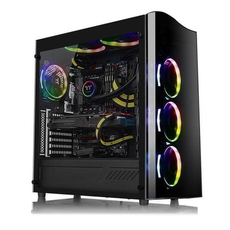 Gabinete Thermaltake View 22 Tempered Glass Edition CA-1J3-00M1WN-00 Mid Tower Menor preço em Gabinete Thermaltake View 22 Tempered Glass Edition CA-1J3-00M1WN-00 Mid Tower