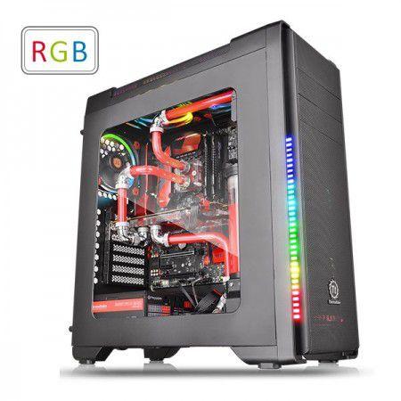 Gabinete TT Versa Thermaltake C21 RGB Black Window CA-1G8-00M1WN-00 Menor preço em Gabinete TT Versa Thermaltake C21 RGB Black Window CA-1G8-00M1WN-00