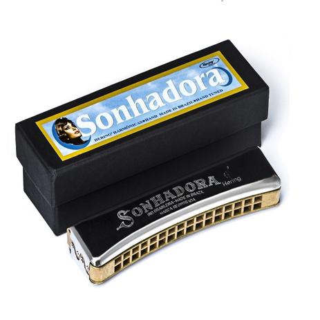 Gaita Oitavada em C 32 Vozes SONHADORA 8332 HERING Menor preço em Gaita Oitavada em C 32 Vozes SONHADORA 8332 HERING