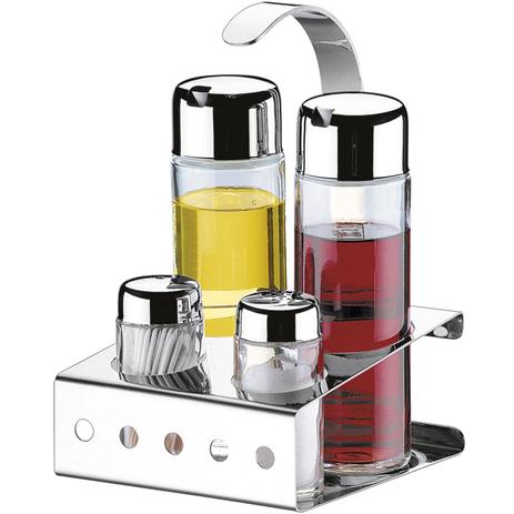 Galheteiro Parma Com 5 Peças Em Inox 1560100 Brinox Menor preço em Galheteiro Parma Com 5 Peças Em Inox 1560100 Brinox