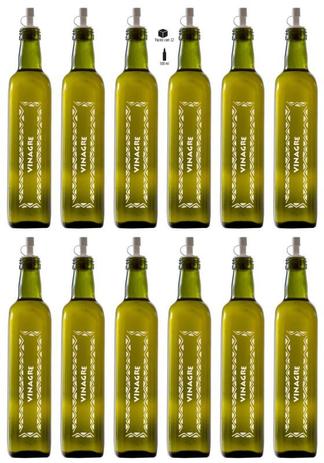 Galheteiro Quadrado Verde 500ml Vinagre Pacote 12 Unidades Biqueira Branca - Unique - Vetrolar é boa?