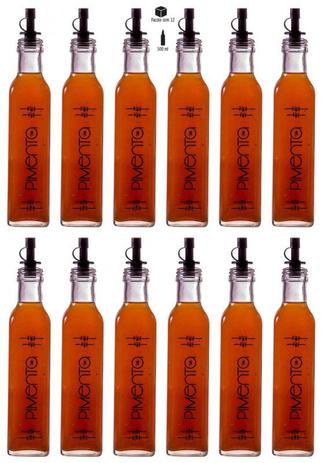 Galheteiro Redondo 500ml Pimenta Pacote 12 Unidades Biqueira Preta - Unique - Vetrolar Menor preço em Galheteiro Redondo 500ml Pimenta Pacote 12 Unidades Biqueira Preta - Unique - Vetrolar