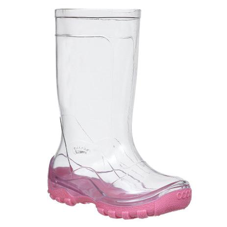 Galocha Infantil Feminina Transparente com Solado Rosa Calfor 28238 - Galocha  Infantil - Magazine Luiza