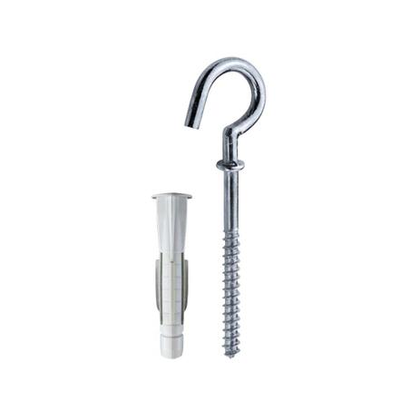 Gancho 4x65mm com bucha para superfícies ocas 6mm 02 unidades Bemfixa Menor preço em Gancho 4x65mm com bucha para superfícies ocas 6mm 02 unidades Bemfixa