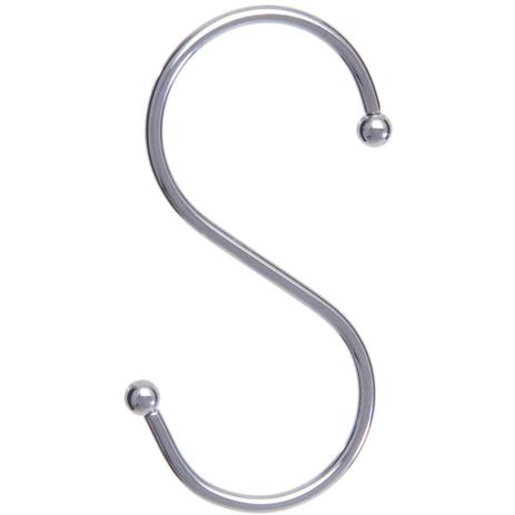 Gancho Multiuso Para Barra Cabide Suporte Gancho Aço Cromado - Zanline Menor preço em Gancho Multiuso Para Barra Cabide Suporte Gancho Aço Cromado - Zanline