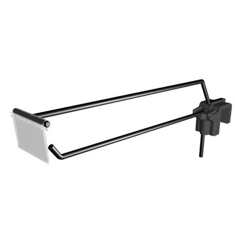 Gancho Simples c/ P.Preço p/ Régua c/encaixe plástico 35cm Preto - Cód. 8765 - Gecede industria e comercio ltda Menor preço em Gancho Simples c/ P.Preço p/ Régua c/encaixe plástico 35cm Preto - Cód. 8765 - Gecede industria e comercio ltda