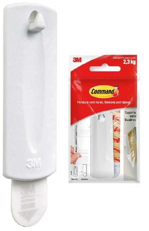 Gancho Suporte Adesivo Para Quadros Command 3m Até 2,3kg Menor preço em Gancho Suporte Adesivo Para Quadros Command 3m Até 2,3kg