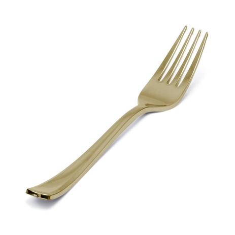 Garfo de Refeição Descartável Gold Premium 10 unidades Silverplastic - Festabox Menor preço em Garfo de Refeição Descartável Gold Premium 10 unidades Silverplastic - Festabox
