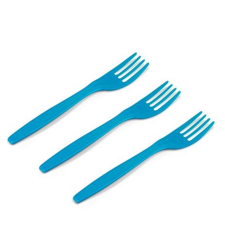 Garfo Plástico Descartável Sobremesa Azul Claro 50 unidades - Kaixote Menor preço em Garfo Plástico Descartável Sobremesa Azul Claro 50 unidades - Kaixote