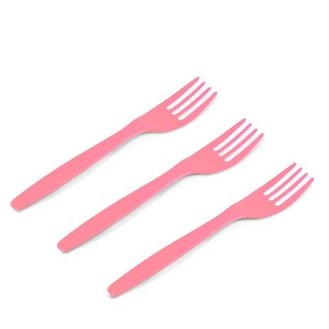 Garfo Plástico Descartável Sobremesa Rosa Claro 50 unidades - Kaixote Menor preço em Garfo Plástico Descartável Sobremesa Rosa Claro 50 unidades - Kaixote