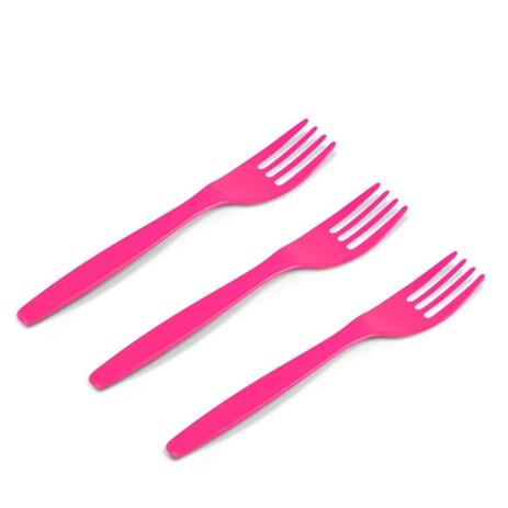 Garfo Plástico Descartável Sobremesa Rosa Pink 50 unidades - Kaixote Menor preço em Garfo Plástico Descartável Sobremesa Rosa Pink 50 unidades - Kaixote