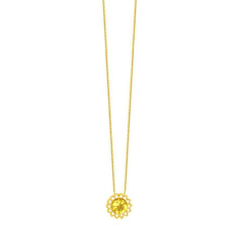 Gargantilha em Ouro 18K com Citrino e Diamantes - AU5664 - Bruna tessaro Menor preço em Gargantilha em Ouro 18K com Citrino e Diamantes - AU5664 - Bruna tessaro