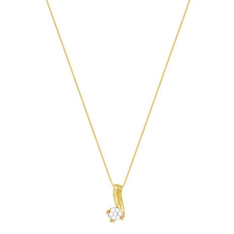 Gargantilha em Ouro 18K Flor com Diamantes - AU2690 - Bruna tessaro Menor preço em Gargantilha em Ouro 18K Flor com Diamantes - AU2690 - Bruna tessaro