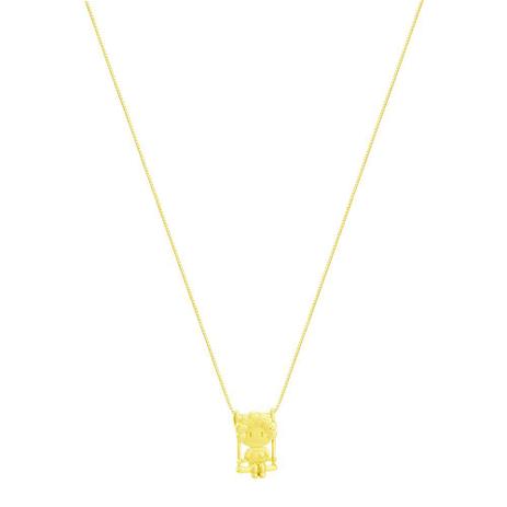 Gargantilha em Ouro 18K Menino no Balanço - AU2698 - Bruna tessaro Menor preço em Gargantilha em Ouro 18K Menino no Balanço - AU2698 - Bruna tessaro