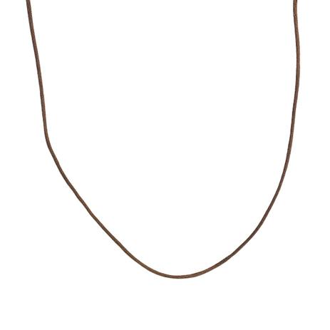 Gargantilha Fio de Seda Marrom com Fecho de Ouro 18k ga04010 - Joiasgold Menor preço em Gargantilha Fio de Seda Marrom com Fecho de Ouro 18k ga04010 - Joiasgold