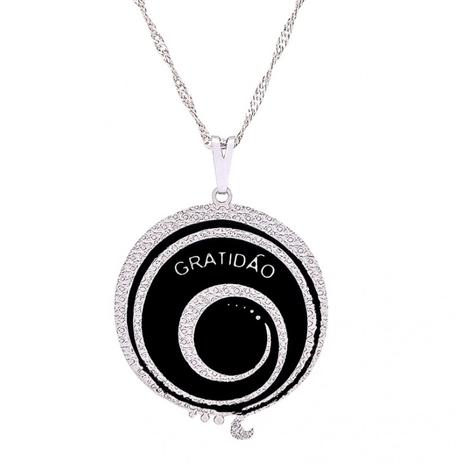Gargantilha Simbolo Gratidao 29mm Com Resina Sunshine Cristais Colar Magazine Luiza