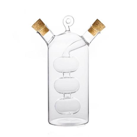 Garrafa 2 em 1 para Óleo e Vinagre de Vidro Borossilicato Alambique 60ml e 300ml Rojemac Menor preço em Garrafa 2 em 1 para Óleo e Vinagre de Vidro Borossilicato Alambique 60ml e 300ml Rojemac