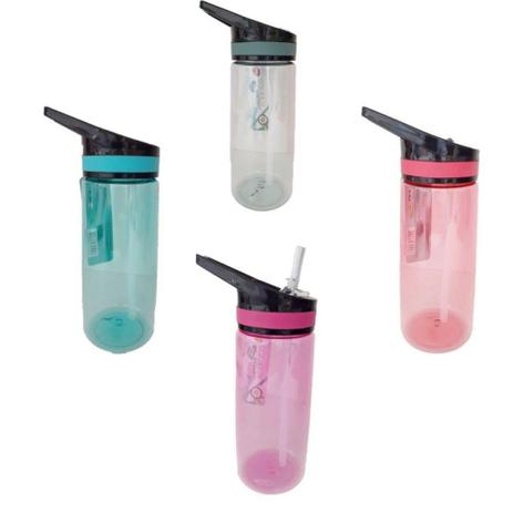 Garrafa Aerobic Com Alça E Canudo 650 Ml Plástico - Clink Menor preço em Garrafa Aerobic Com Alça E Canudo 650 Ml Plástico - Clink