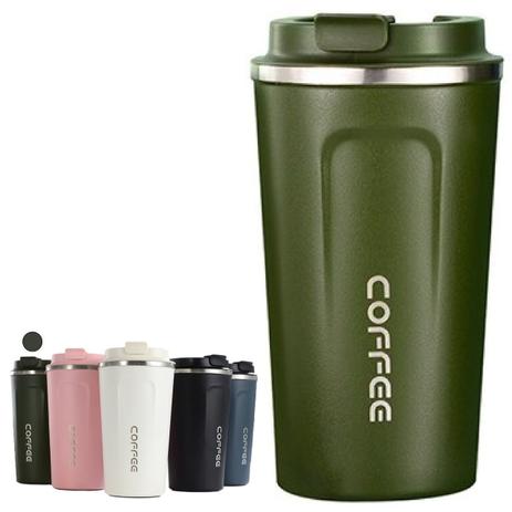 Garrafa Copo Térmico Inox Anti-vazamento Café 500ml Premium - EDICASA STORE Menor preço em Garrafa Copo Térmico Inox Anti-vazamento Café 500ml Premium - EDICASA STORE