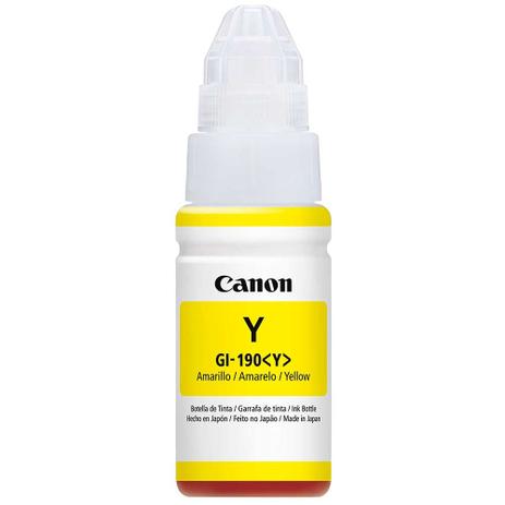 Garrafa de Tinta Canon GL-190Y Amarelo Menor preço em Garrafa de Tinta Canon GL-190Y Amarelo