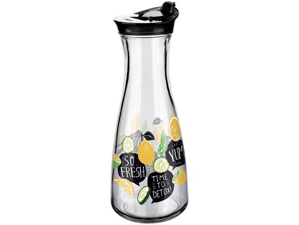 Garrafa de Vidro para Água 900ml - com Tampa Euro Home Decor Life Detox