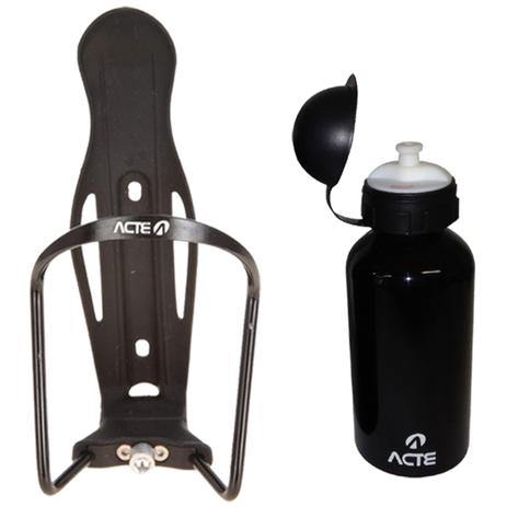 Garrafa Squeeze 500ml Preta ACTE C5 + Suporte Universal de Squeeze para Bicicletas ACTE SPORTS A9 Menor preço em Garrafa Squeeze 500ml Preta ACTE C5 + Suporte Universal de Squeeze para Bicicletas ACTE SPORTS A9