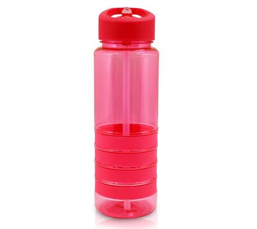 Garrafa Squeeze c/ Canudo Retrátil FITNESS Jacki Design VERMELHO Menor preço em Garrafa Squeeze c/ Canudo Retrátil FITNESS Jacki Design VERMELHO