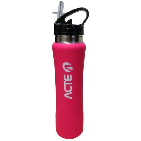 Garrafa Squeeze Térmica 500ml Rosa ACTE C23 + Cadeado Vermelho para Bicicleta com Segredo ACTE A21 - Acte sports Menor preço em Garrafa Squeeze Térmica 500ml Rosa ACTE C23 + Cadeado Vermelho para Bicicleta com Segredo ACTE A21 - Acte sports