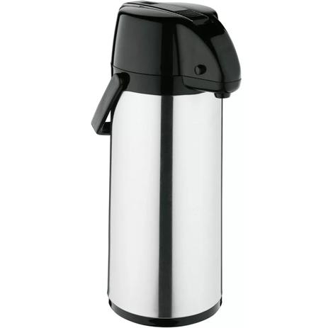 Garrafa Térmica 2,5L Inox Escovado Base Giratória Água Café - Soprano Menor preço em Garrafa Térmica 2,5L Inox Escovado Base Giratória Água Café - Soprano
