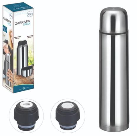 Garrafa Térmica Aço Inox Bico Com Botão 850ml Café E Água - Art House Menor preço em Garrafa Térmica Aço Inox Bico Com Botão 850ml Café E Água - Art House
