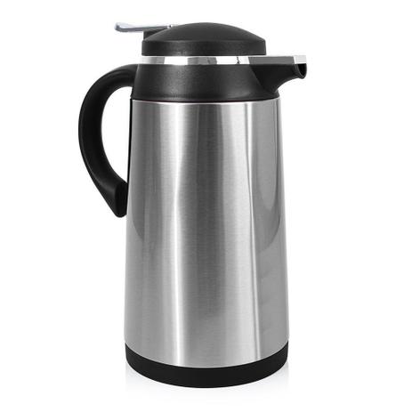 Garrafa Térmica Aço Inox Camélia Preta 1 L Termopro Glass Menor preço em Garrafa Térmica Aço Inox Camélia Preta 1 L Termopro Glass